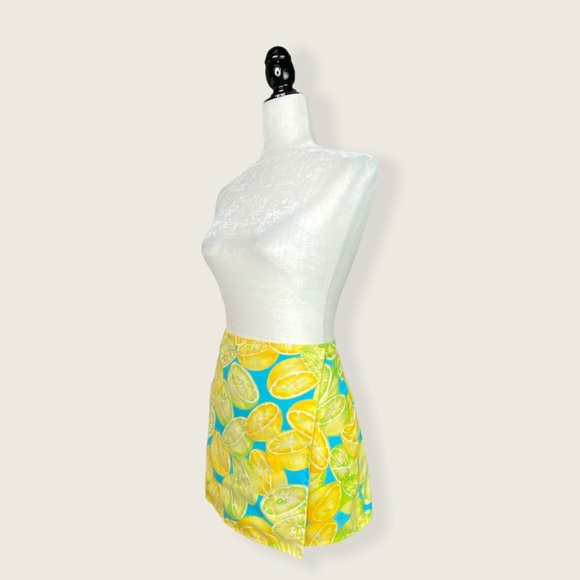 Lemon & Limes Citrus Pattern Bikini Sarong Cover M - Picture 4 of 12